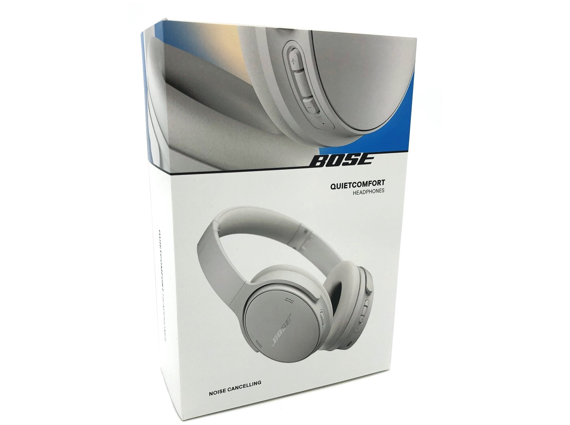 Bose QuietComfort - Hovedtelefoner med mik. - fuld størrelse - Bluetooth - trådløs, kablet - aktiv støjfjerning - 3,5 mm jackstik - røg hvid