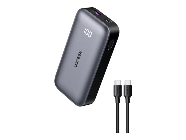 UGREEN Mini Quick Charging 30W Powerbank - Grå - 10000 mAh