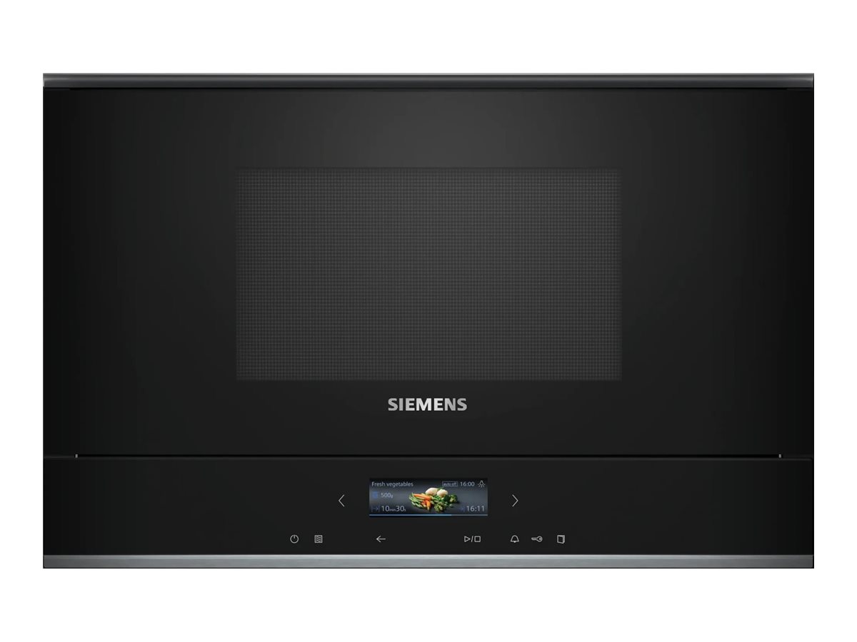 Siemens iQ700 Mikrobølgeovn Til indbygning 900W 21liter Sort/rustfrit stål