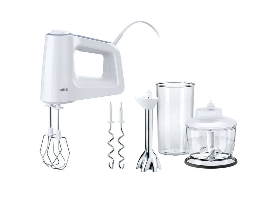 Håndmixer - Braun MultiMix 3 HM 3137 WH, 500 W, hvid