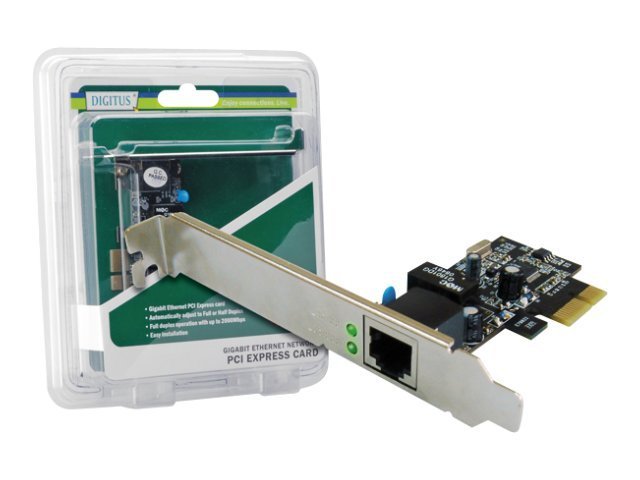 DIGITUS DN-1013-2 - Netværksadapter - PCIe - Gigabit Ethernet
