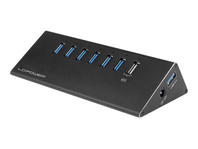 LC Power LC-HUB-ALU-2B-7 - hub - 7 ports USB hub - 7 ports - Sort