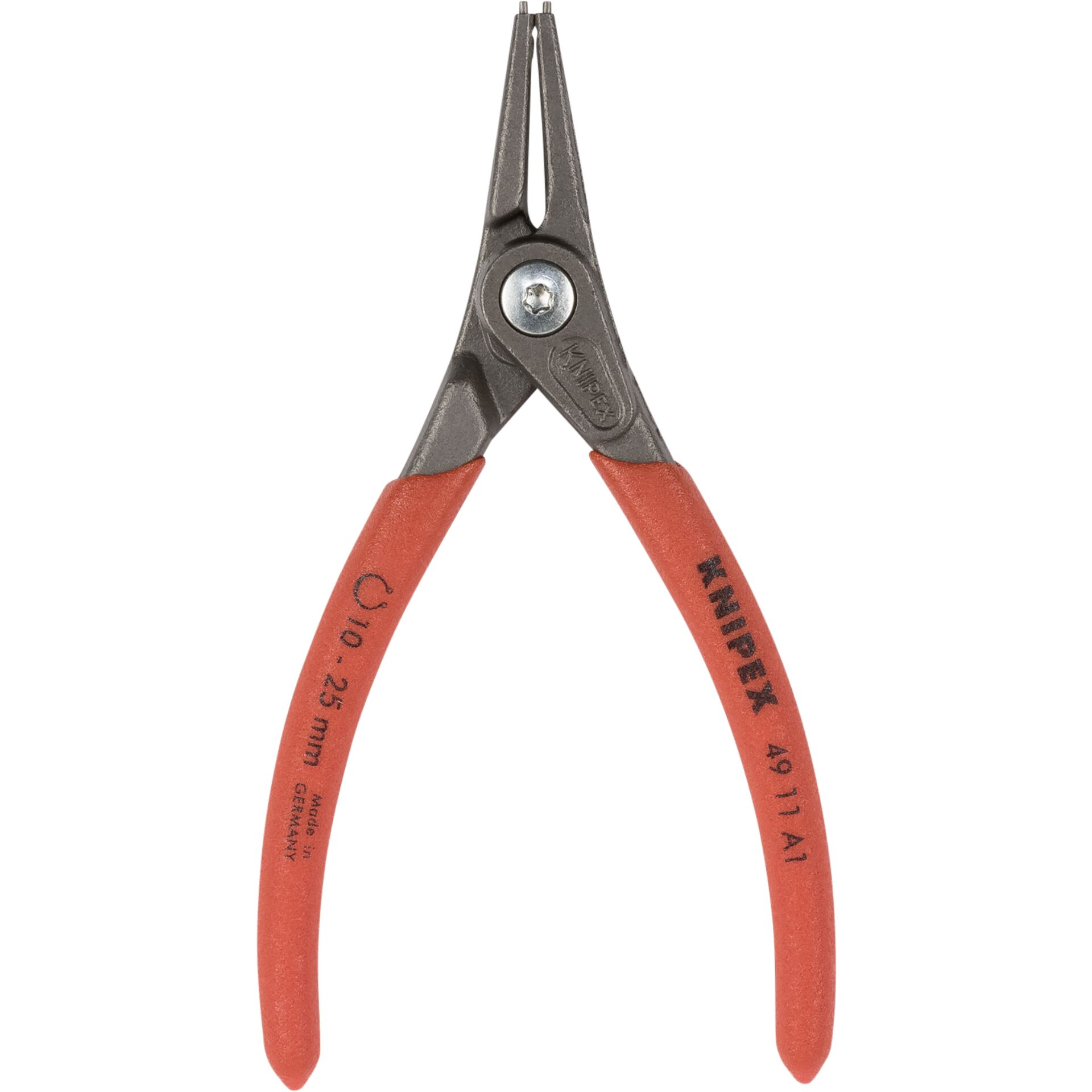 Knipex 49 11 A1, Cirkeltænger, Krom-vanadium-stål, Plast, Rød, 140 mm, 100 g