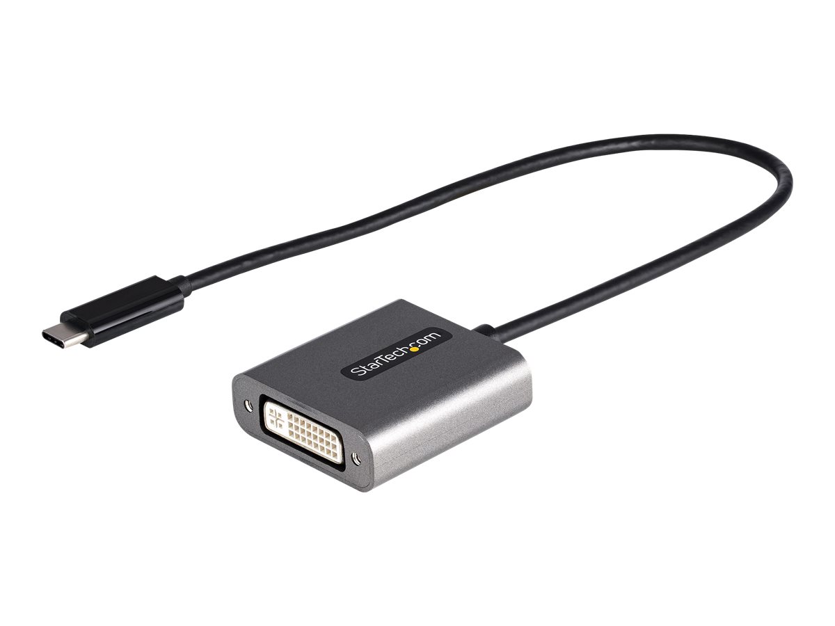 StarTech.com USB C to DVI Adapter, 1920x1200p, USB-C to DVI-D Adapter, USB Type C to DVI Monitor, Video Converter, Thunderbolt 3 Compatible, USB-C to billede