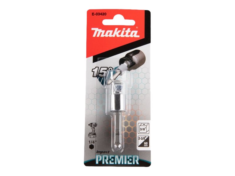 Makita Impact Premier - Sokkeladapter - 3/8 - square - sekskantet - længde: 50 mm