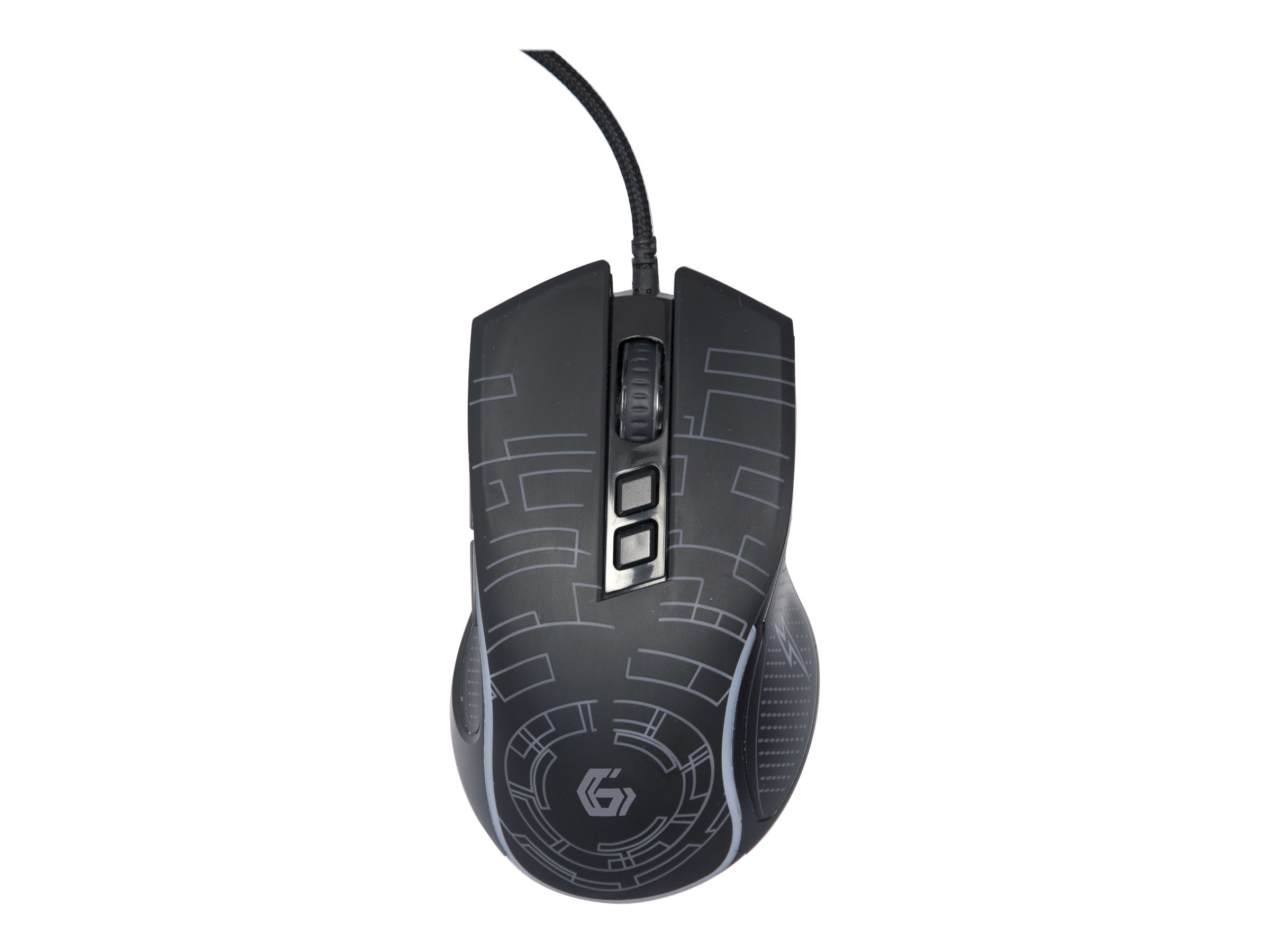 Gembird USB LED Gaming Mouse - Gaming Mus - Optisk - 7 knapper - Sort