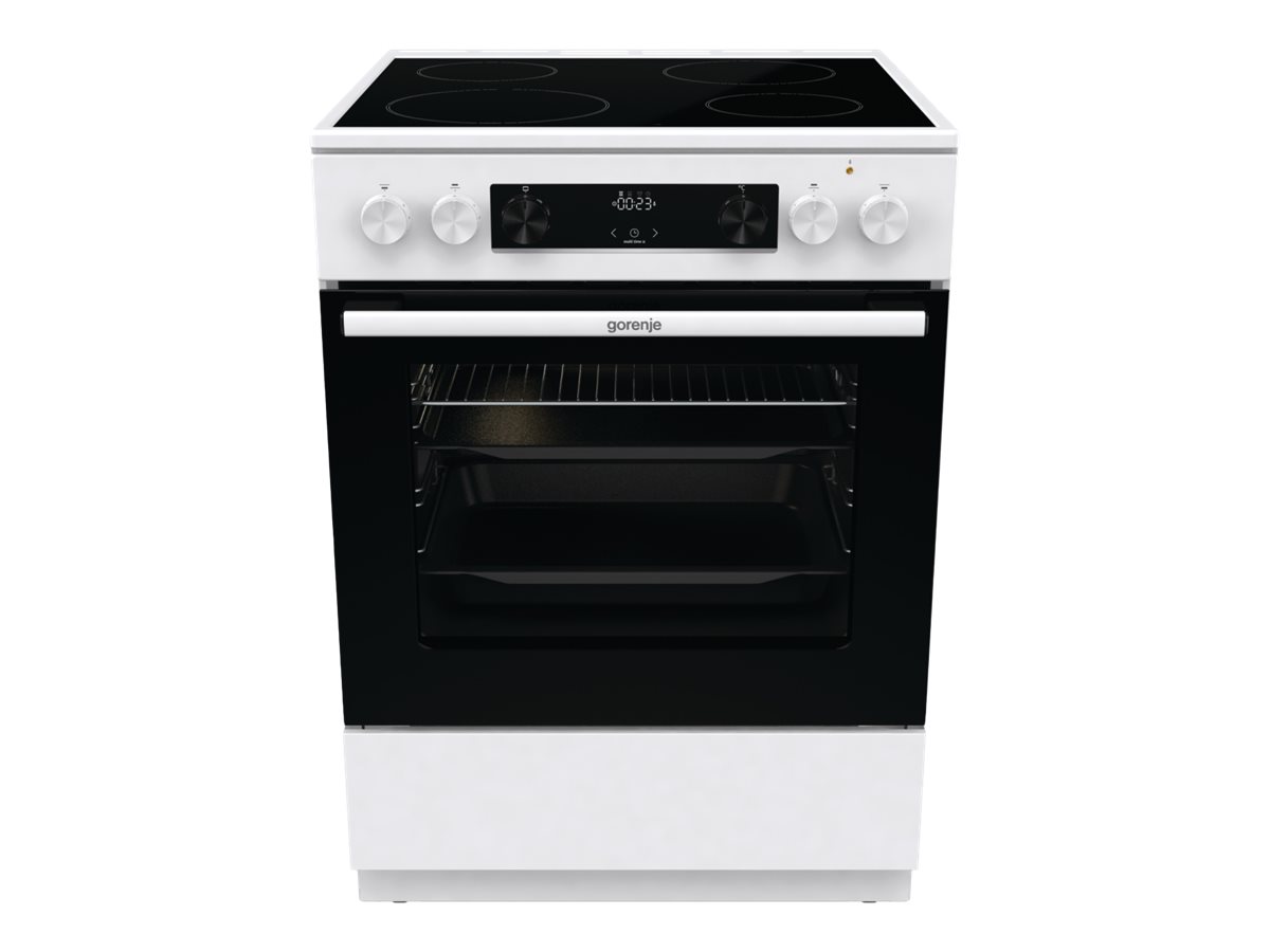 Gorenje Advanced GEC6C40WD - Komfur - fritstående - bredde: 60 cm - dybde: 60 cm - højde: 85 cm - med selv-rengøring - hvid