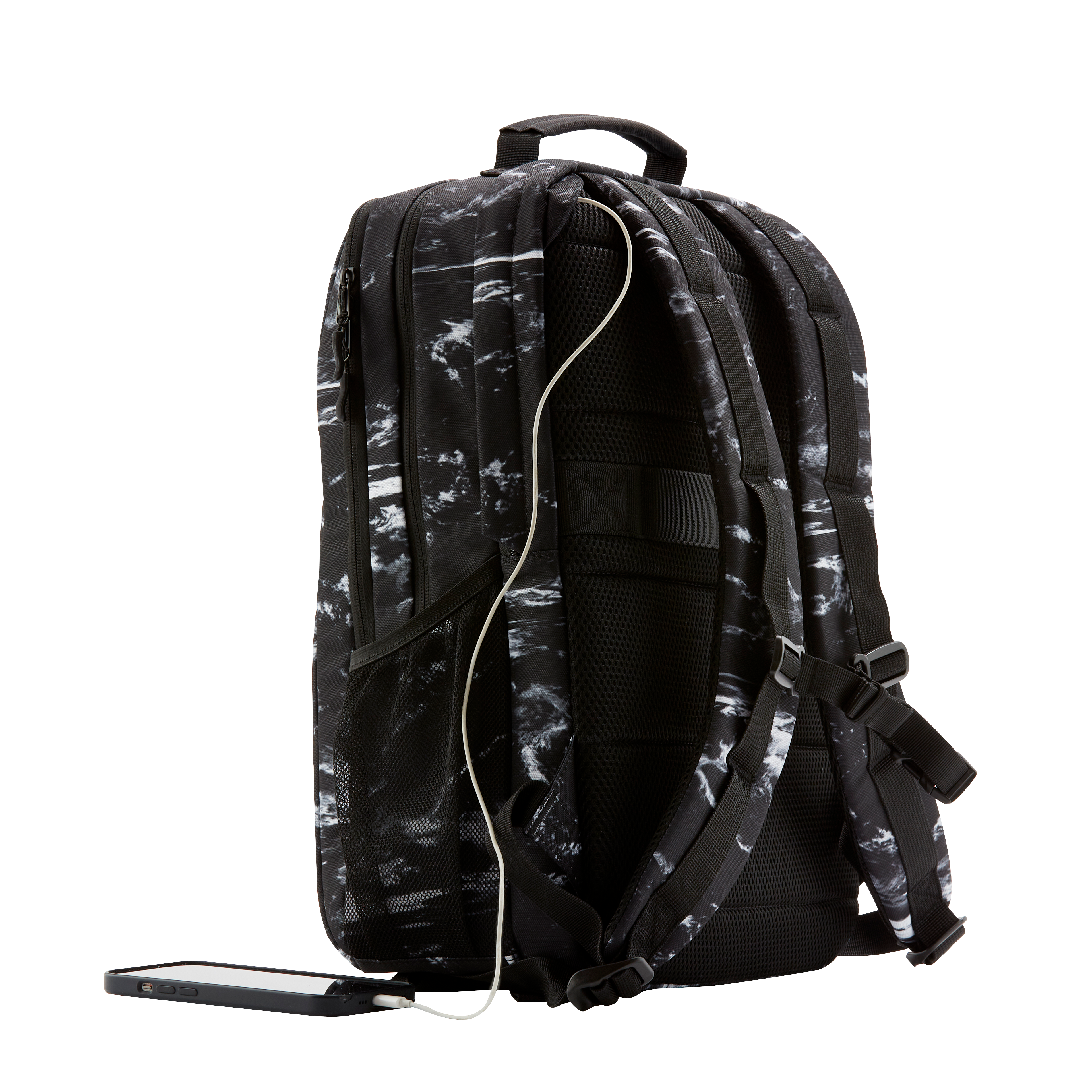 Hp Campus Xl Marble Stone Backpack 16.1 tommer 16.1 tommer Polyester, Polyskum Grå, Sort Grå, Sort
