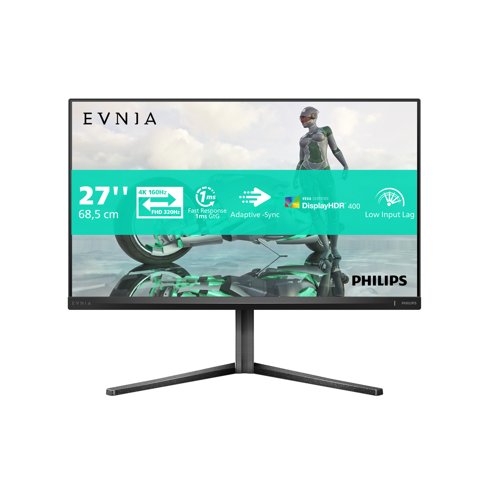 Philips Evnia 3000 27M2N3800A/00 27" IPS 3840 x 2160 (4K) DisplayPort HDMI 320 Hz
