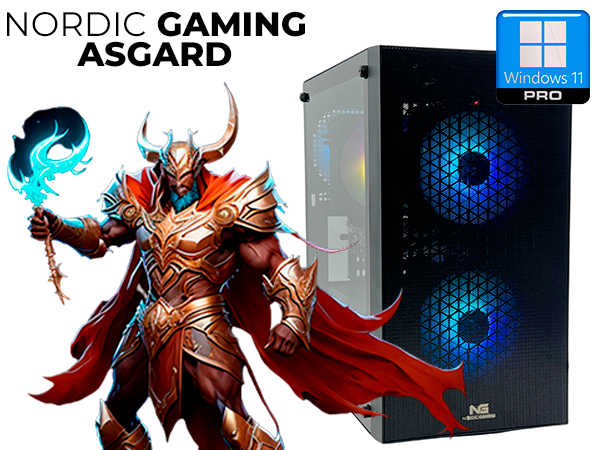 Nordic Gaming Asgard Balder Gaming PC | Ryzen 5 8GB Radeon Vega 7 500GB W11P