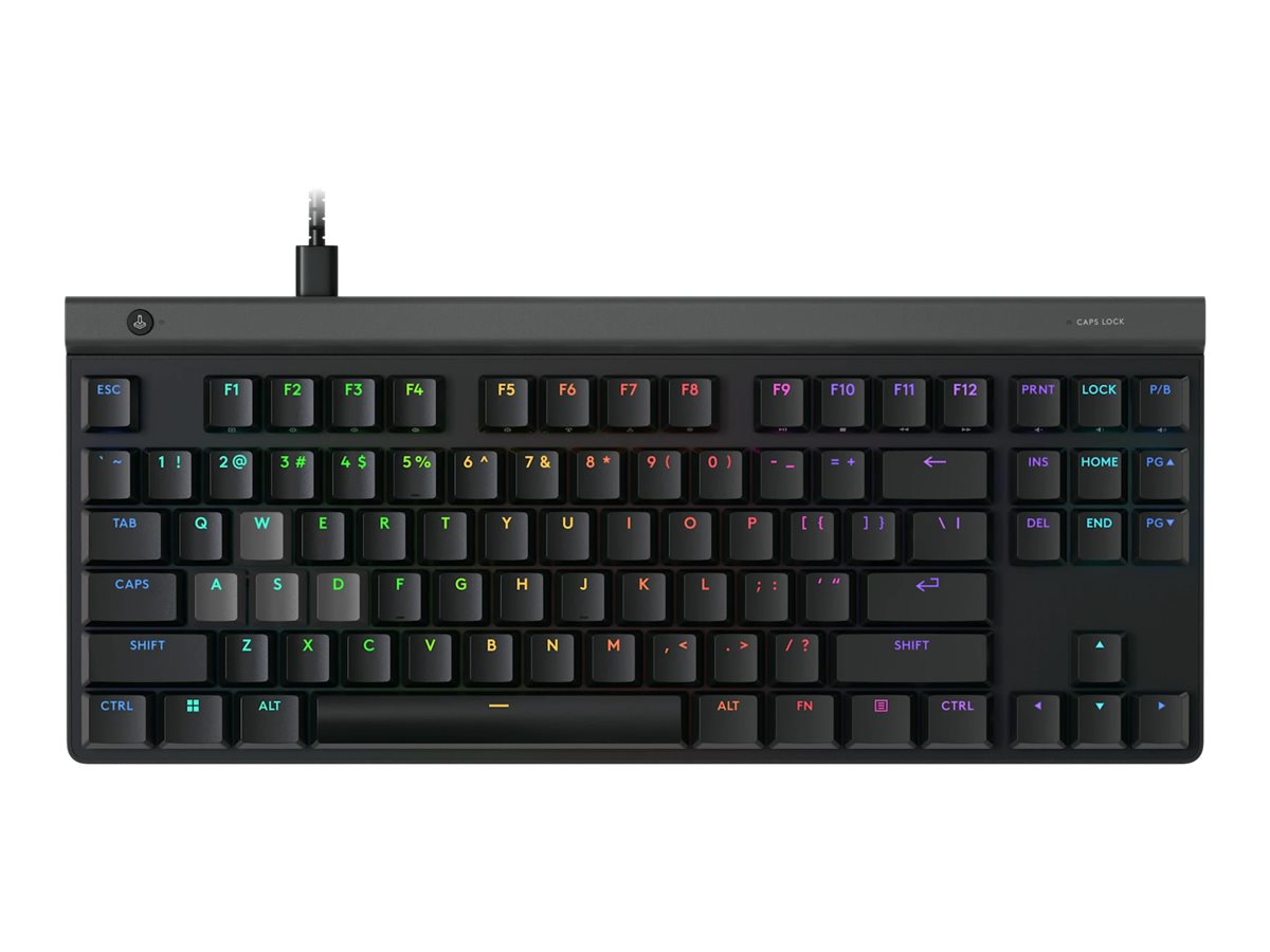 Logitech G G515 RAPID - Tastatur - lav profil, analog - TKL - bagbelyst - USB - QWERTY - Dansk/Norsk/Svensk/Finsk - sort