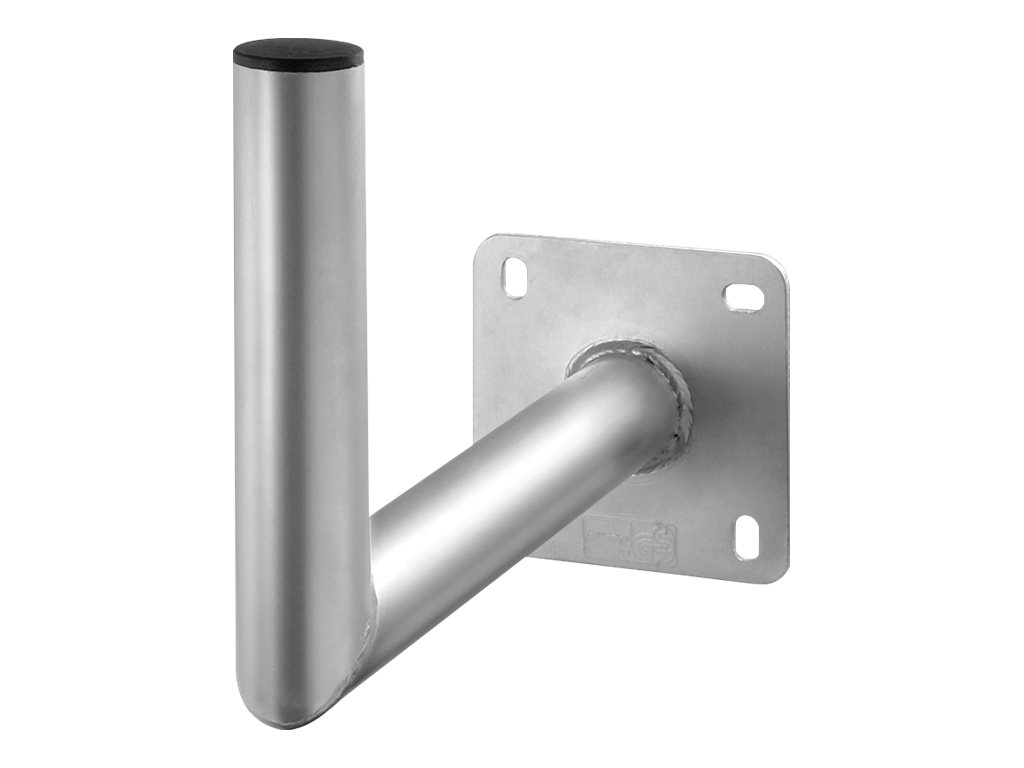 Goobay Vägghållare i aluminium för parabolantenn, avstånd till väggen 350 mm högkvalitativt väggfäste för parabolantenner av rostfri och väderbeständig aluminium