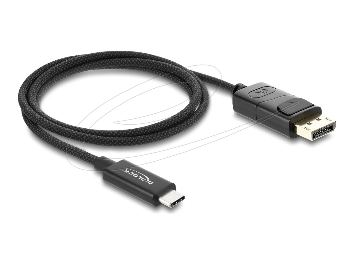 Delock Videoadapterkabel 1m Sort