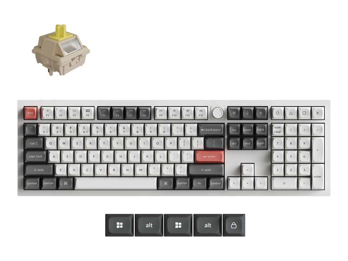 Keychron Q6 Ultra 8K Tastatur Mekanisk RGB Kabel & trådløs
