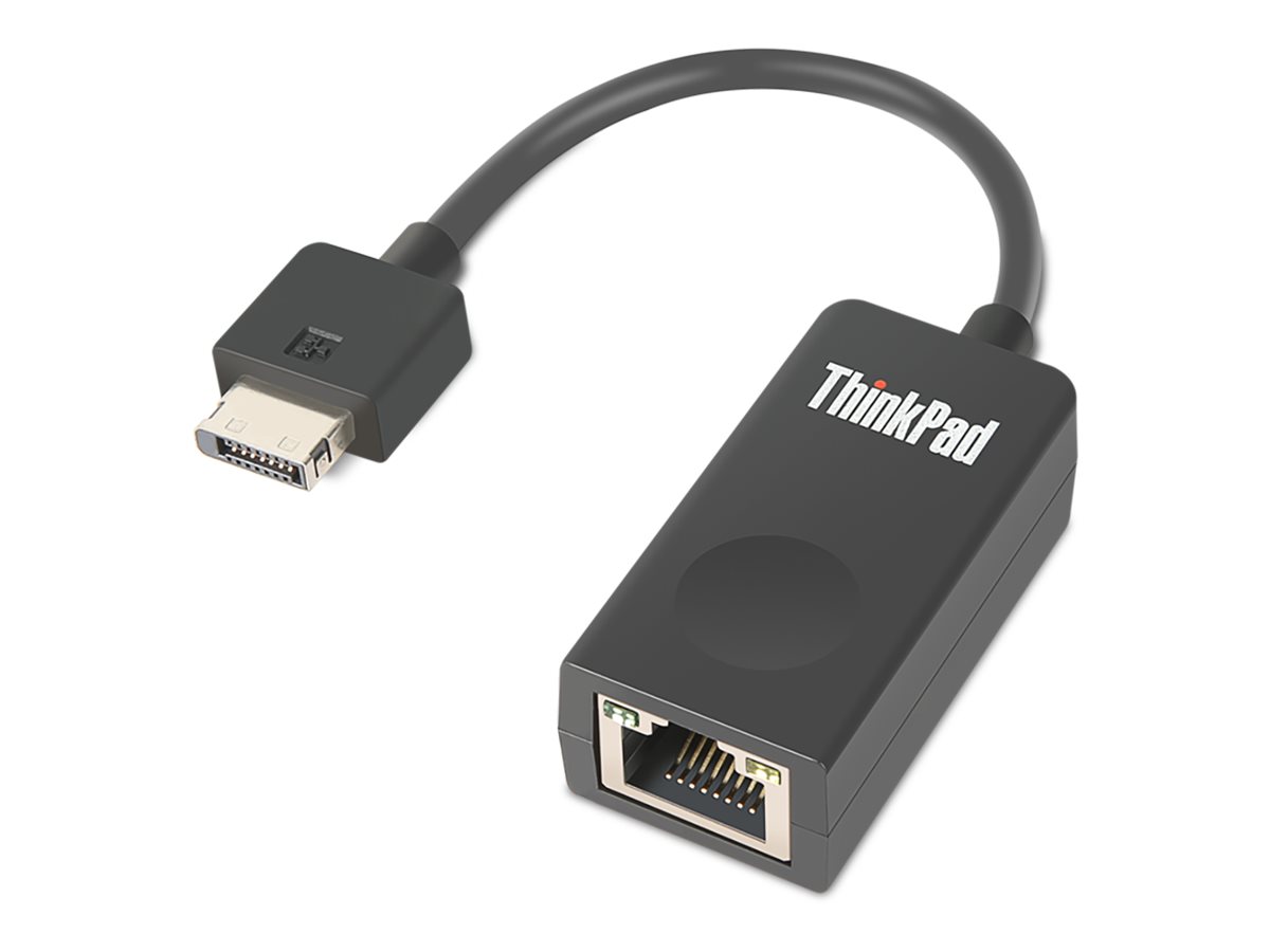 Lenovo ThinkPad Ethernet Extension Adapter Gen 2 - Kabel til netværksadapter - RJ-45 (hun) til Lenovo Ethernet-forlængelsesstikforbindelse (han) - 8 cm - for ThinkCentre M75t Gen 2  ThinkPad L13 Yoga Gen 2  P14s Gen 2  T14s Gen 2  X13 Gen 2