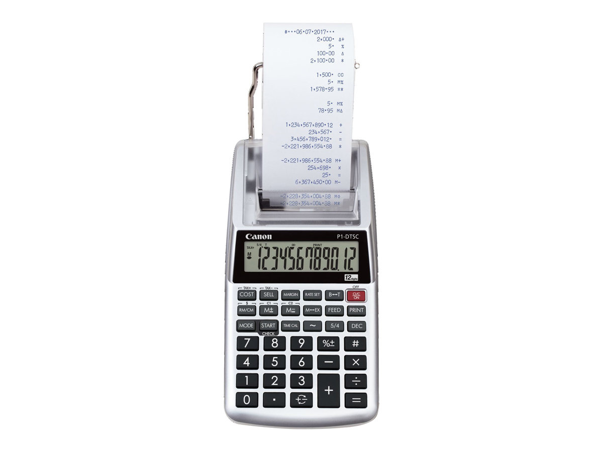 Strimmelregner Canon P1-DTSC - printing calculator (uden adapter)