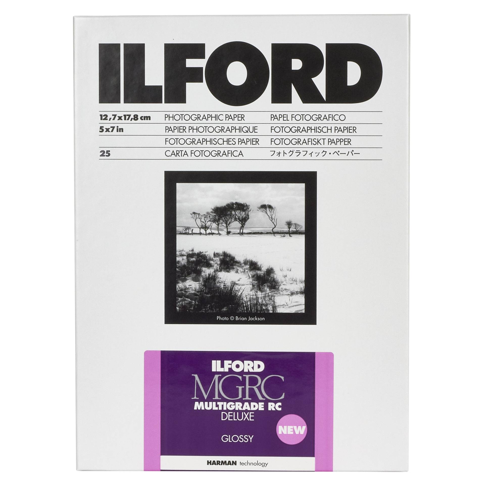 Ilford Photo Multigrade Rc Deluxe Glossy 12.7x17.8cm 25 - Tilbehør til foto