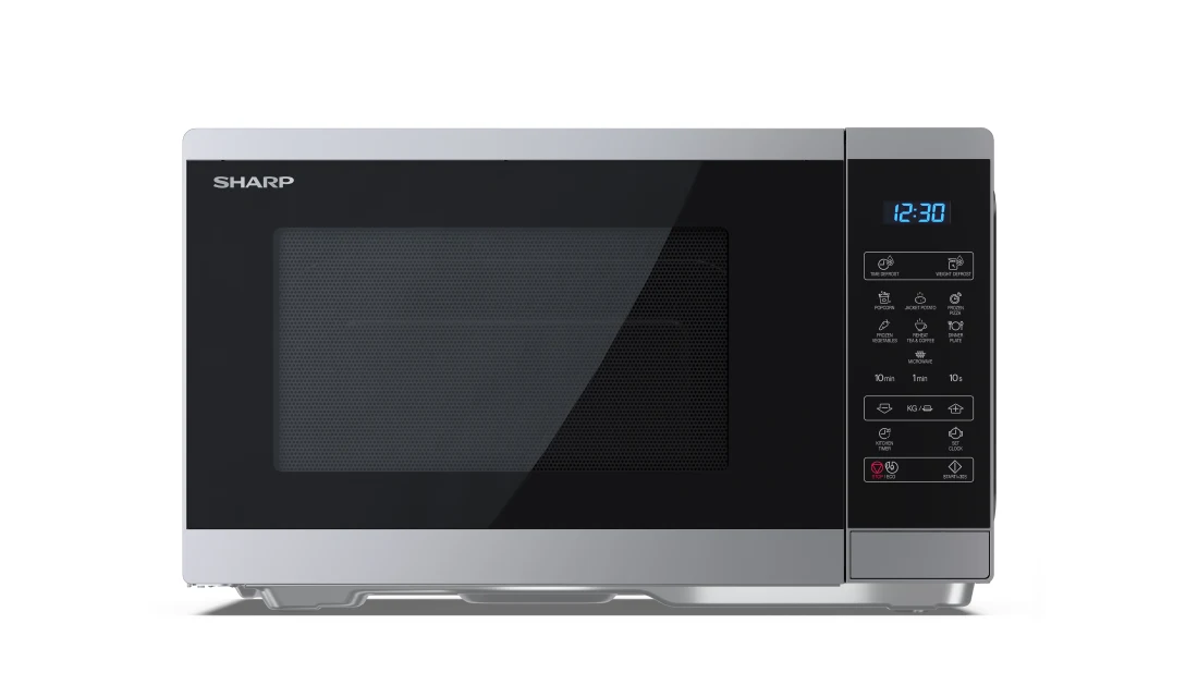 Sharp Classic series YC-MS252AE-S - microwave oven - freestanding - black / silver