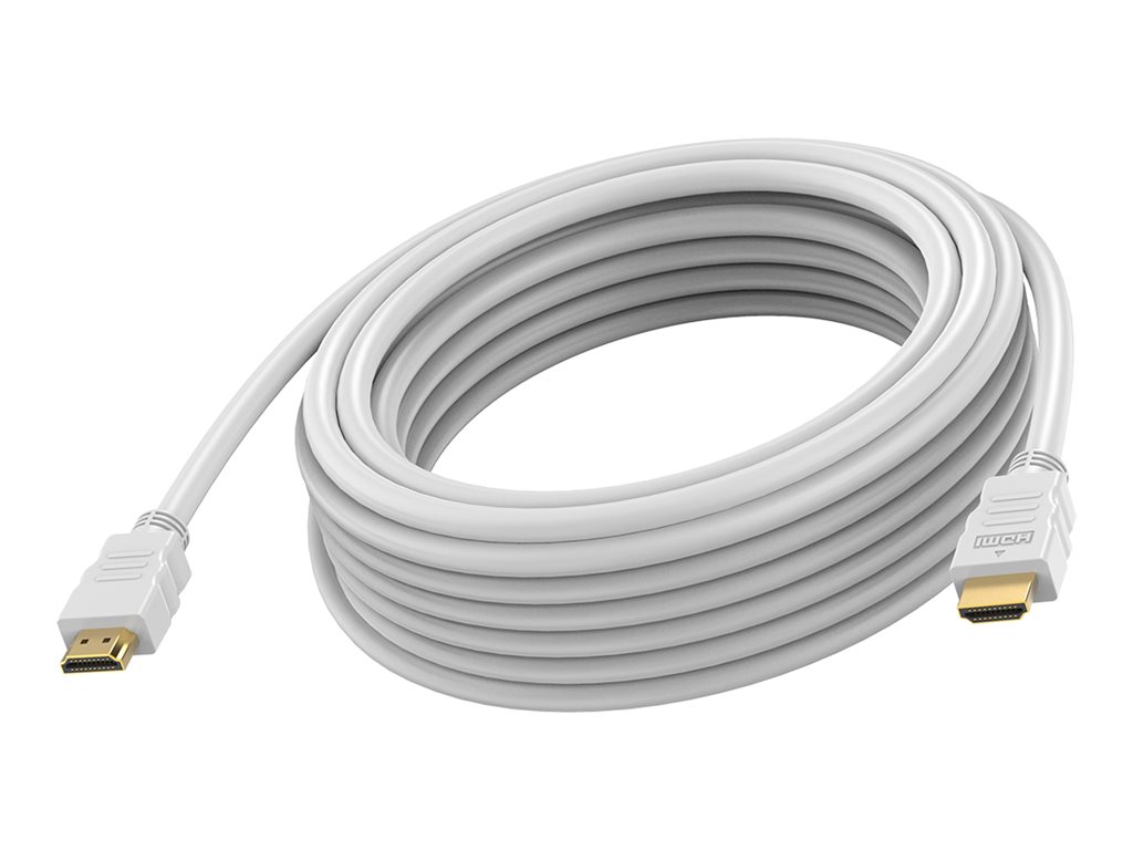 VISION Techconnect HDMI-kabel med Ethernet 5m Hvid