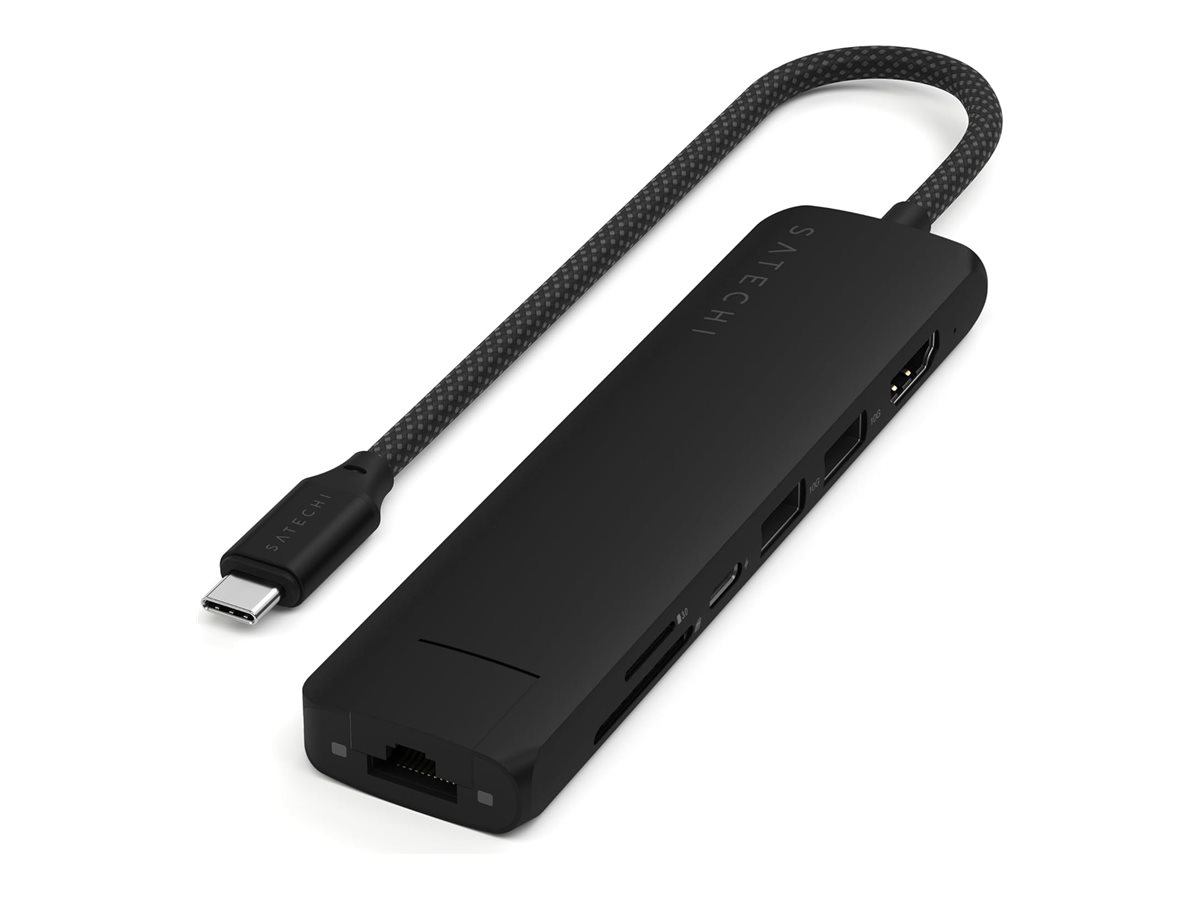 Satechi 7-in-1 - Dockingstation - USB-C / USB 3.2 Gen 2 x 2 - HDMI - 1GbE