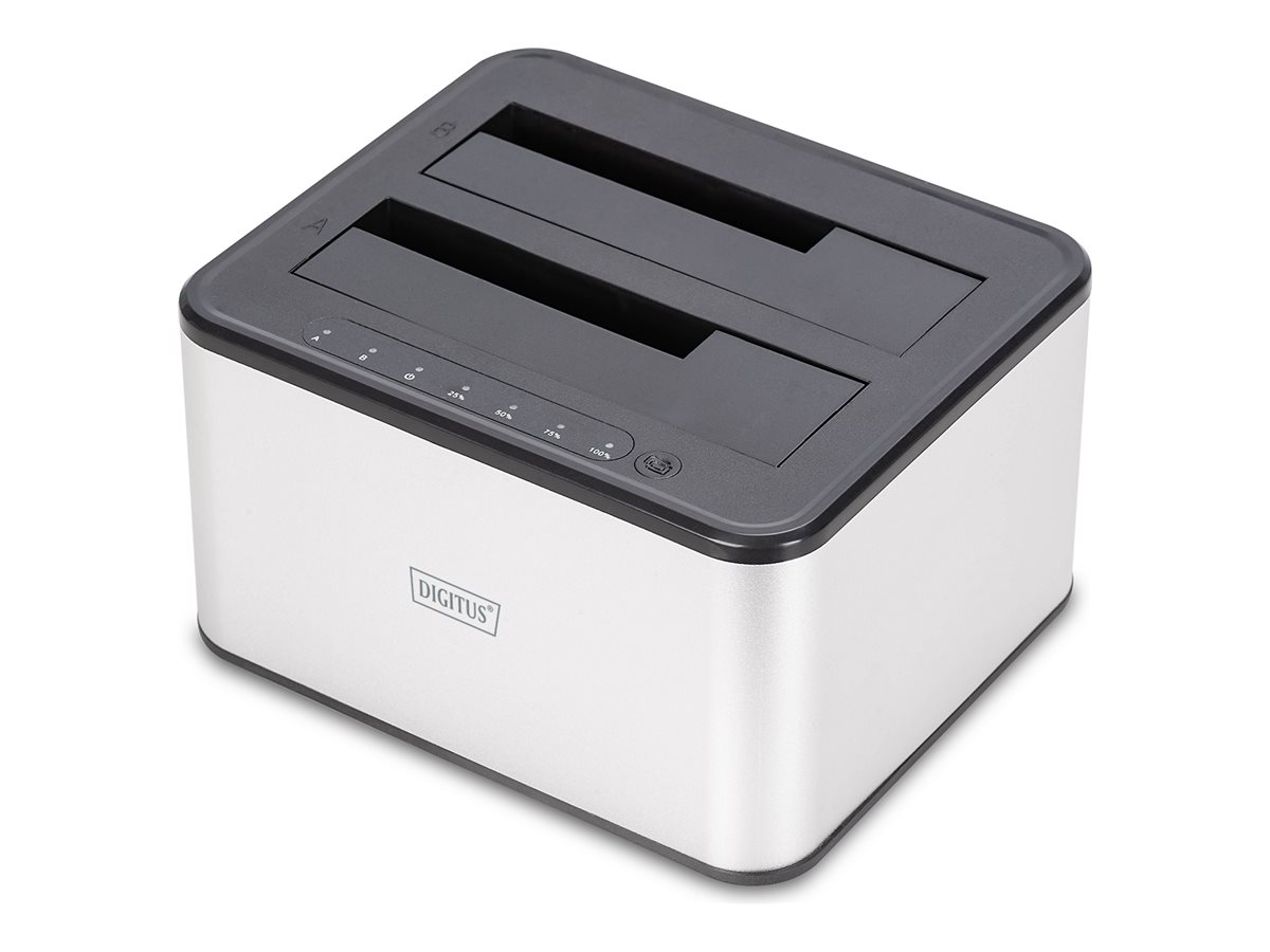 DIGITUS - HDD dockingstation - båse: 2 - 2,5 / 3,5 delt - SATA - USB 3.0