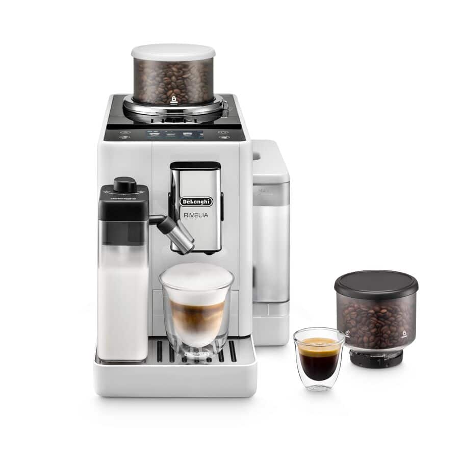 De’Longhi Rivelia EXAM440.55.W Fuldautomatisk kaffemaskine 1,4l Hvid