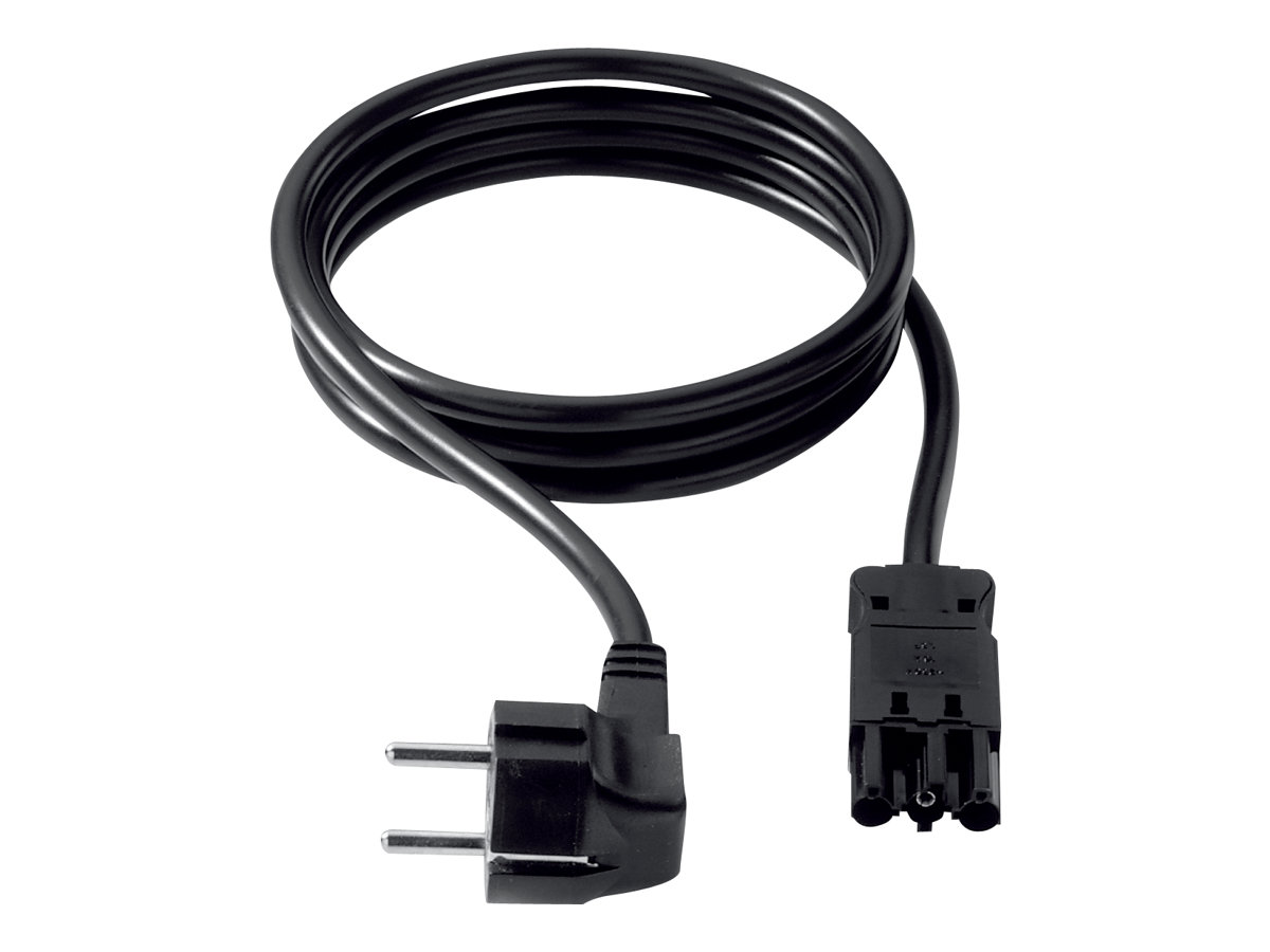 Bachmann - Strømkabel - CEE 7/4 (han) til GST18i3 (hun) - 3 m - vinkelret stik - sort