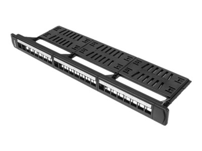 Lanberg PPKS-1124-B - patch panel (blank) - 1U - 19"