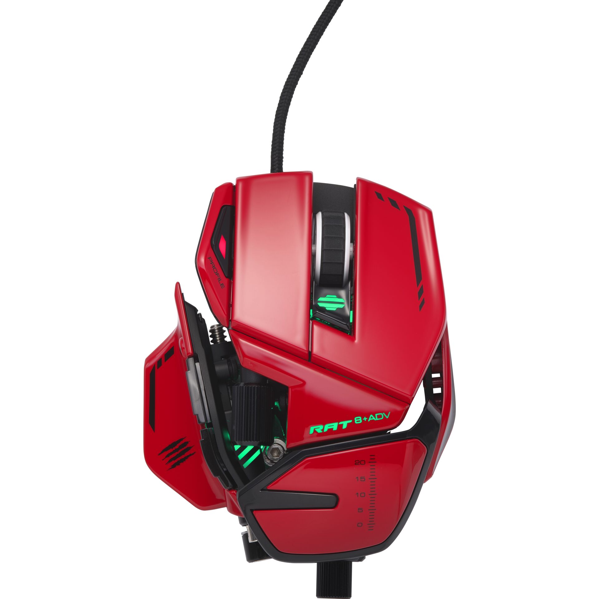 Mad Catz R.A.T. 8 ADV Optisk Kabling Rød