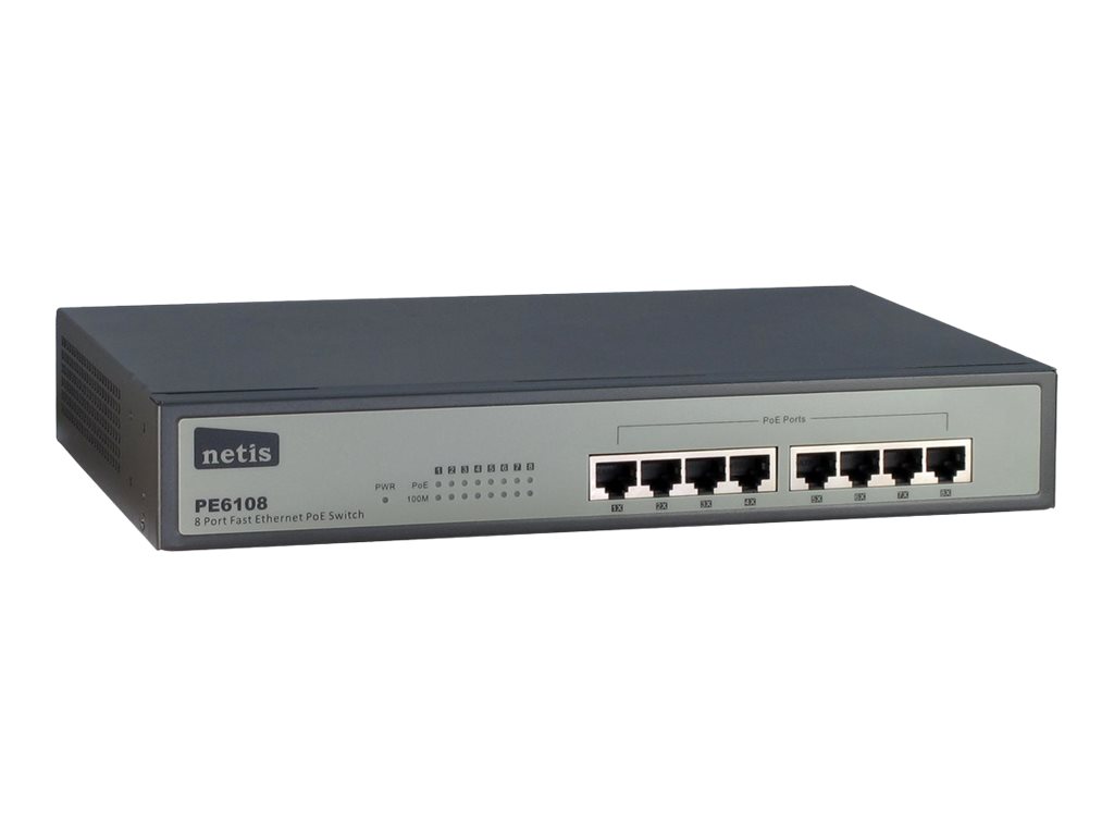 netis PE6108 Switch 8-porte 10/100 PoE