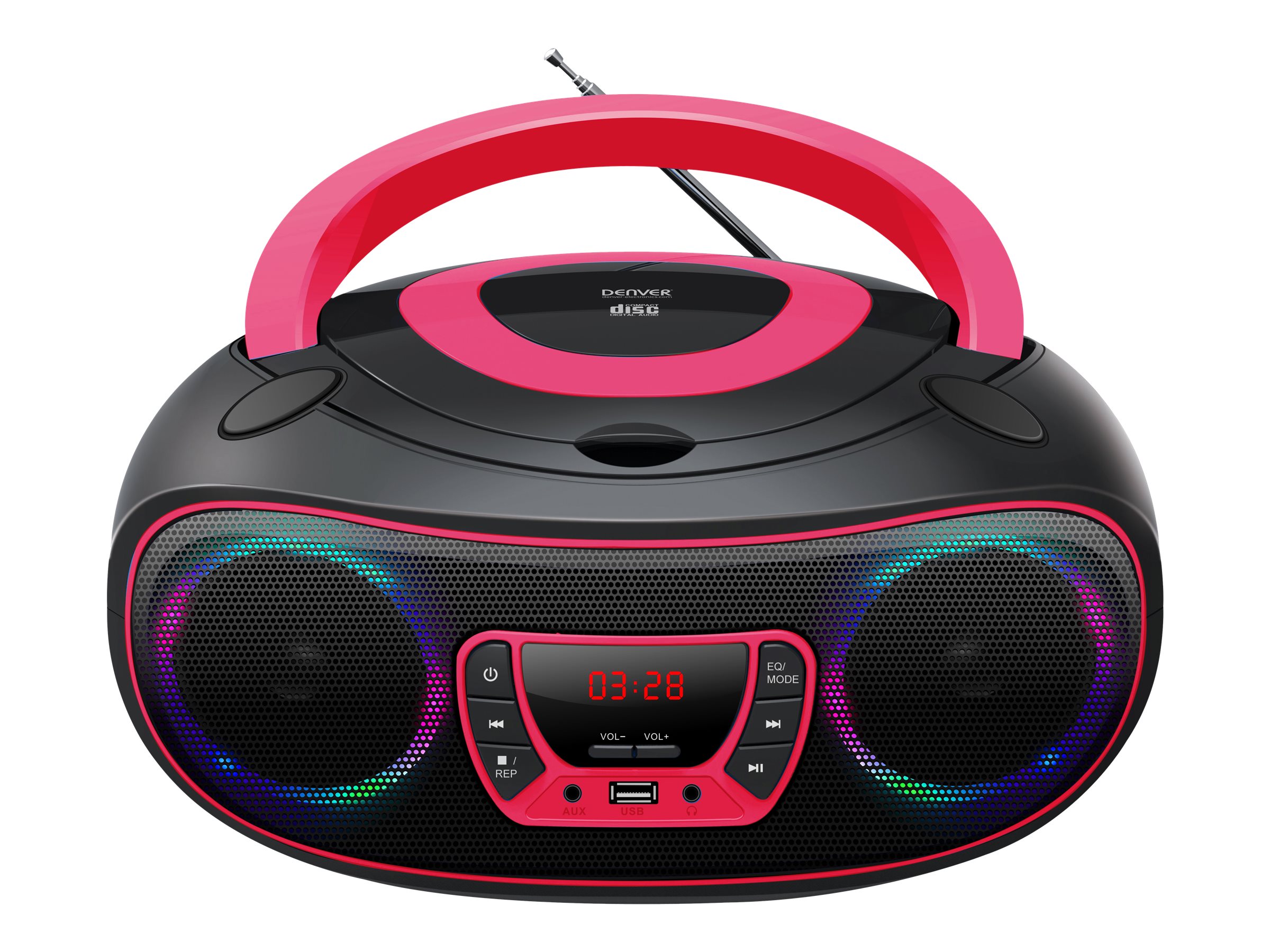 DENVER TCL-212BT - Boombox - 4 Watt - pink