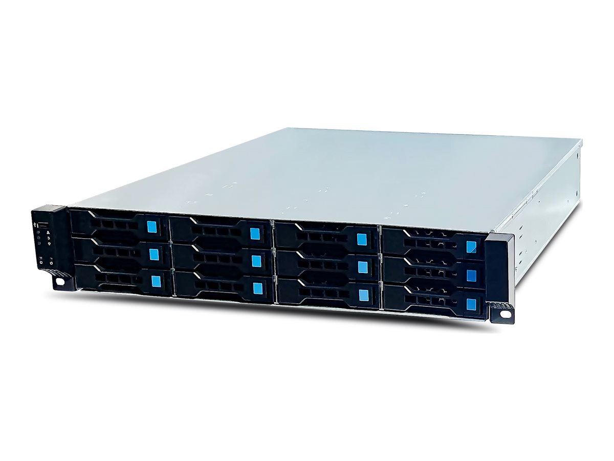 FANTEC SRC-2012X07-12G/6G Rackversion SSI CEB Sort Sølv