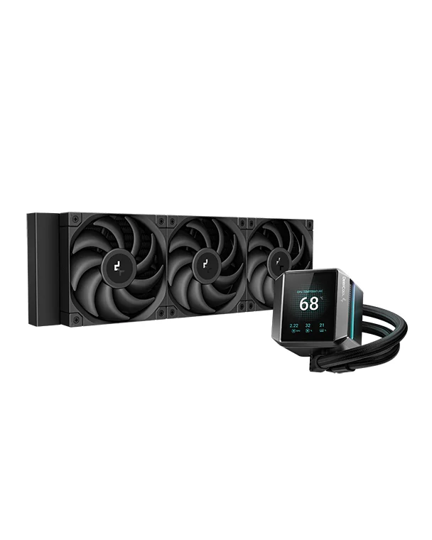 Deepcool Mystique 360 - Processors flydende kølesystem - Radiatorstørrelse: 360 mm - (for: LGA1700, LGA1200, LGA1150, LGA1151, LGA1155, AM4, AM5) - kobberbase - 120 mm - sort