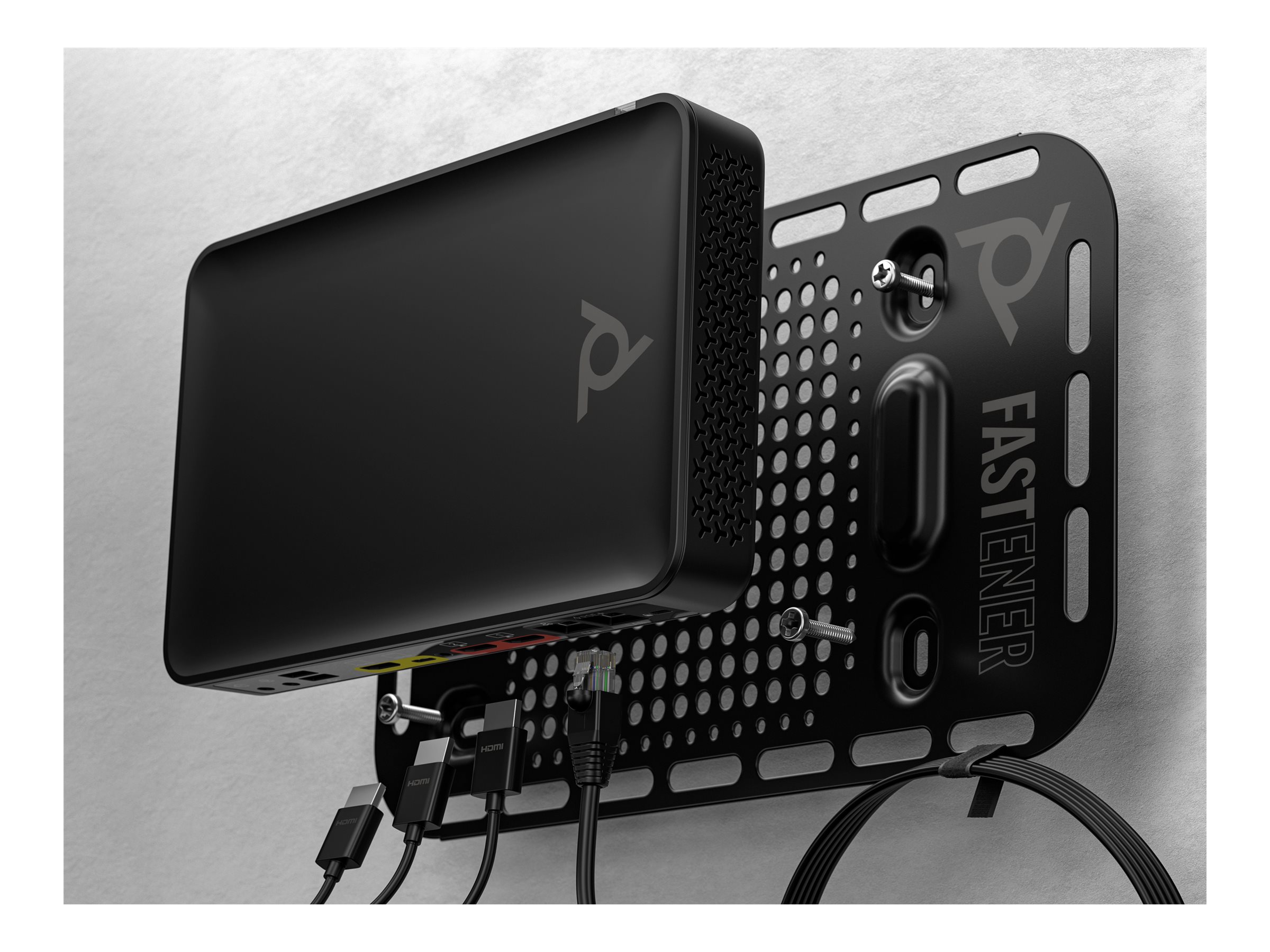 HP Poly Studio G62 - Videokonferencesystem - Certified for Microsoft Teams, Certified for Poly Video - sort - med Mounting Plate Kit - power adapter included