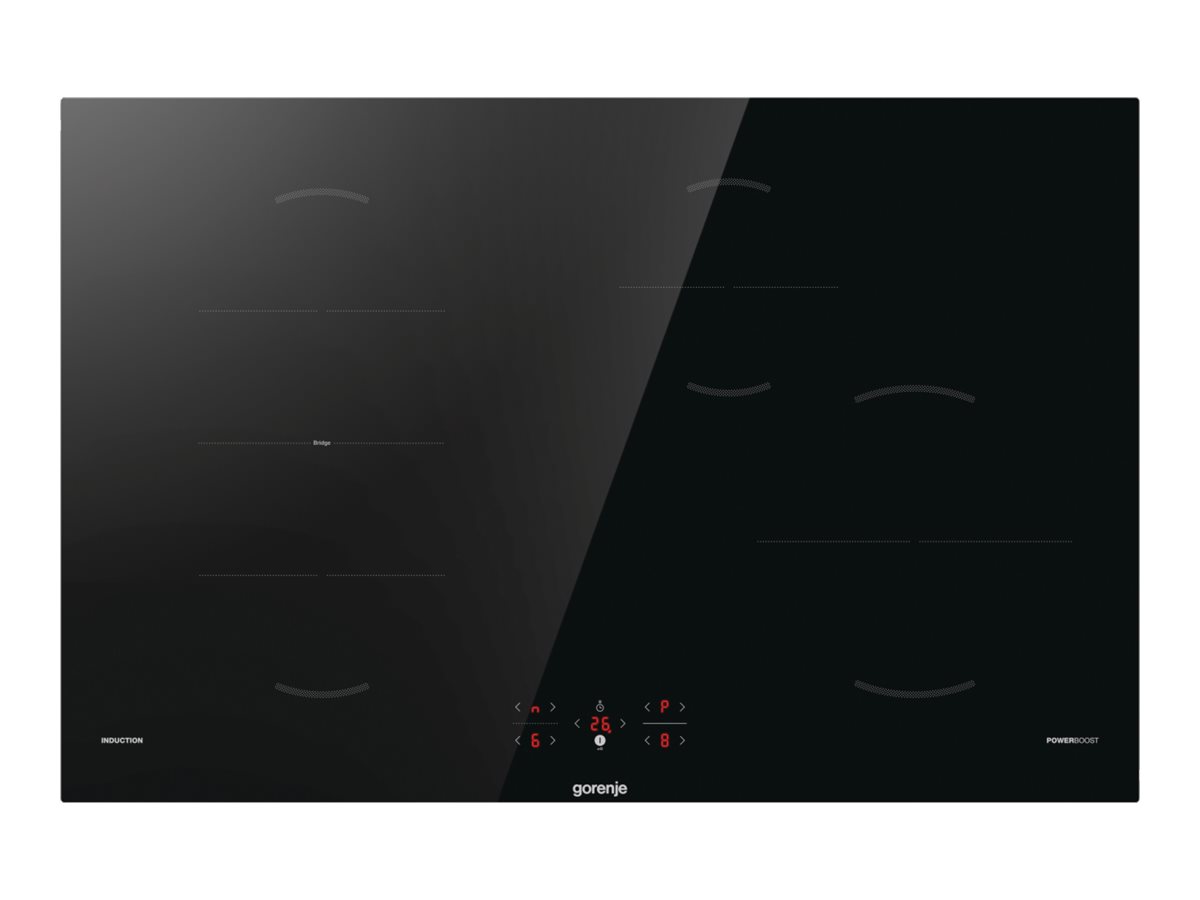 Gorenje Induktionsplade GI8421BSC, Sort, Indbygget, 80 cm, Zone induktionskogeplade, 4 zone(s), 4 zone(s)