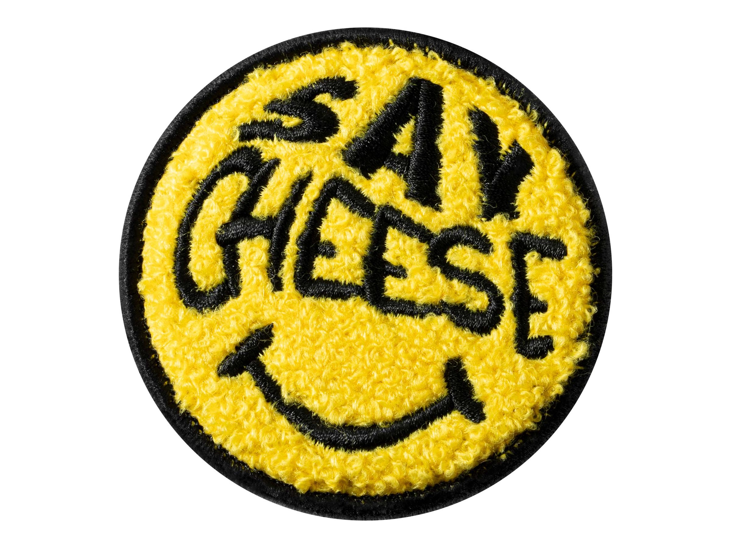 MAGMOJI Badge Say Cheese Logo badge Sort Gul