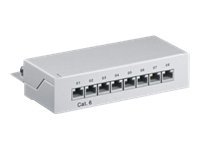 Goobay 93047, RJ-45, Cat6, 22/26, Grå, Vægmontering, 160 mm