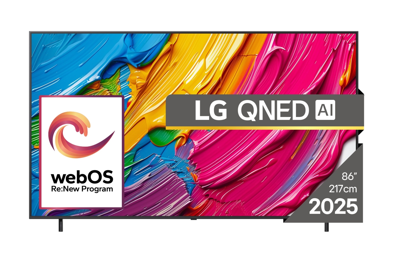 LG QNED 86QNED80A3A TV 86" 4K Ultra HD Sort billede