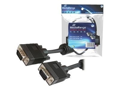 MediaRange VGA-kabel 15m Sort