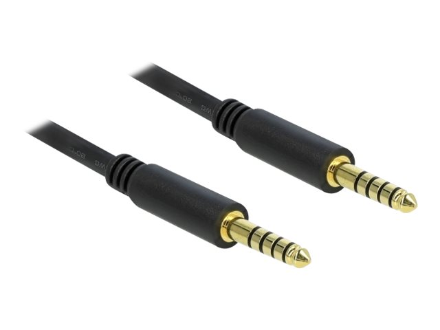 Delock Forlængerkabel til audio 0.5m Sort