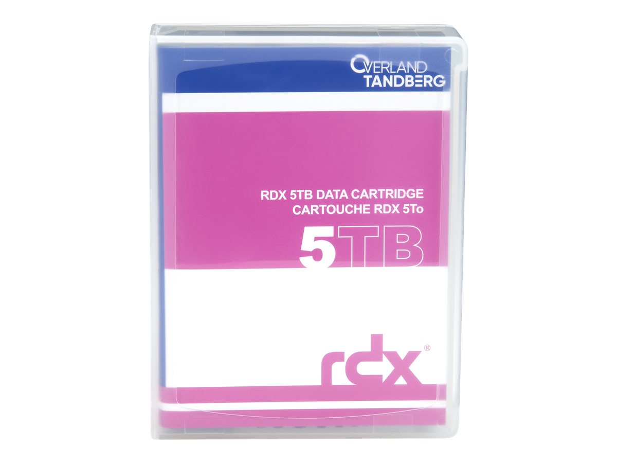 Overland-Tandberg 8862-RDX, RDX-patron, RDX, 5 TB, FAT32, NTFS, exFAT, ext4, Sort, 150 MB/s