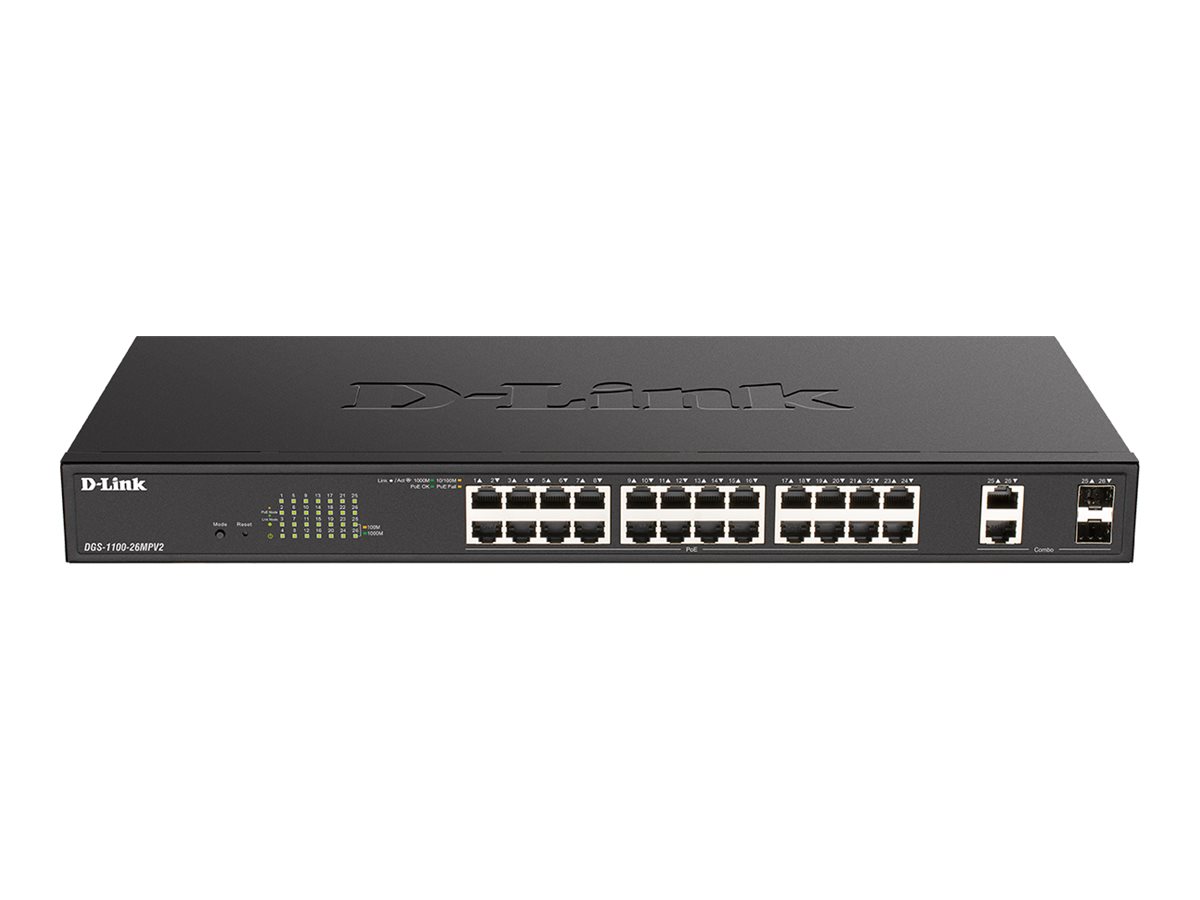D-Link DGS 1100-26MPV2 Switch 26-porte Gigabit PoE