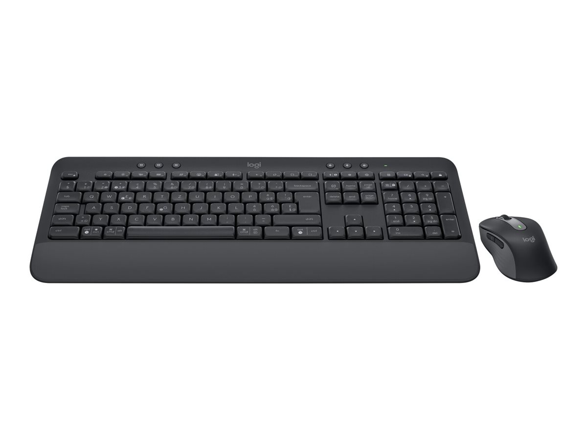 Logitech Signature MK650 for Business - Tastatur & Mus sæt - Czechoslovakian - Grå
