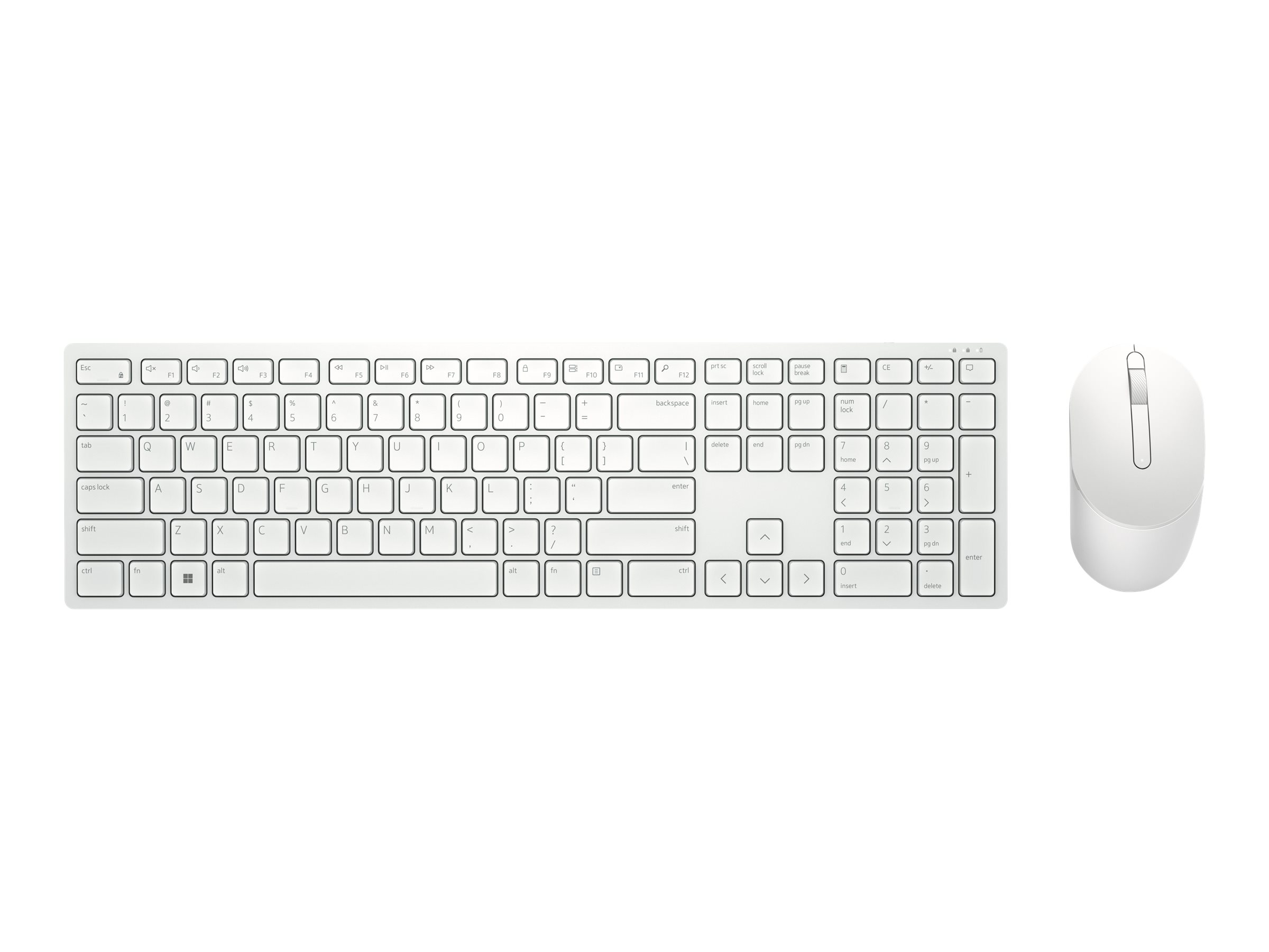 Dell Pro KM5221W Sæt med mus og tastatur Pressestempel Trådløs Russisk