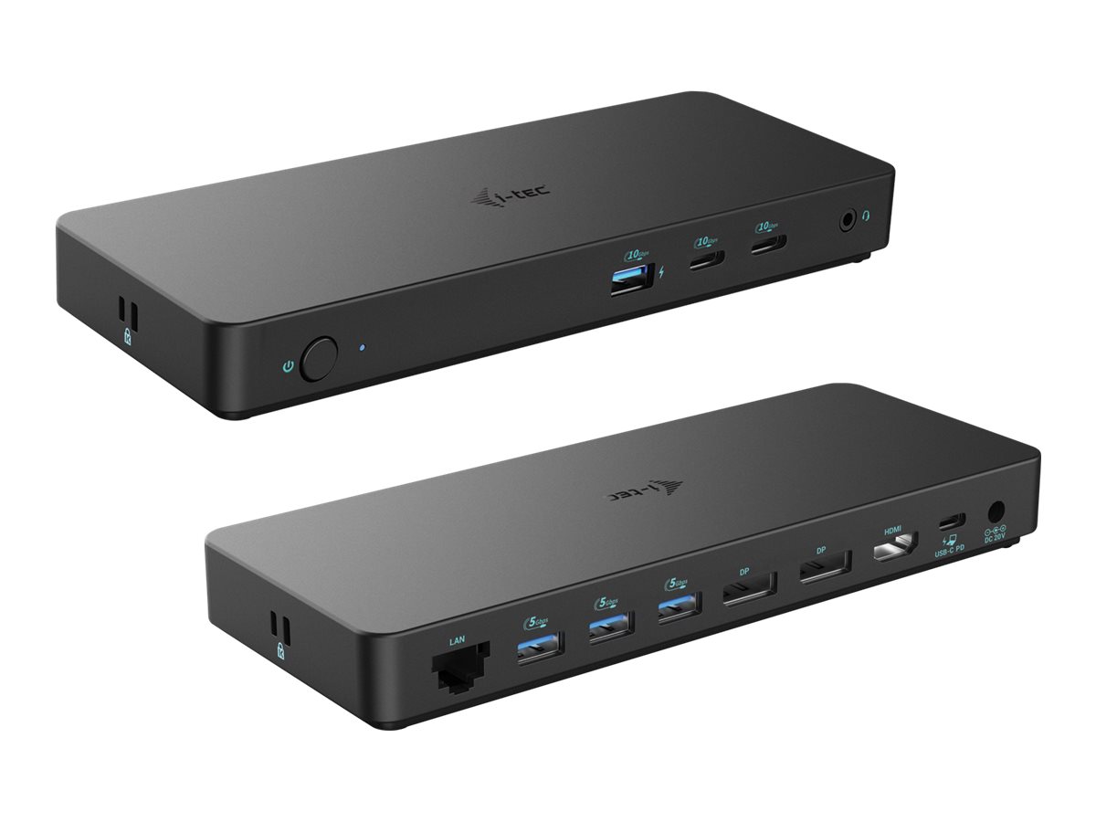 I-Tec Docking Station - USB-C Gen 2 - 100W PD - HDMI 2-Port DP