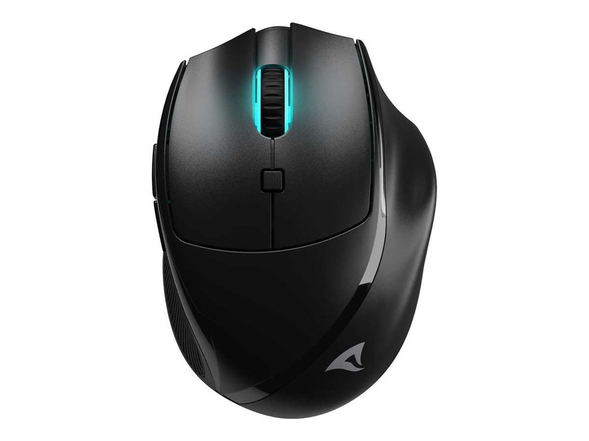 Sharkoon OfficePal M25W - mouse - 2.4 GHz USB - black - Mus - Optisk - 6 knapper - Sort