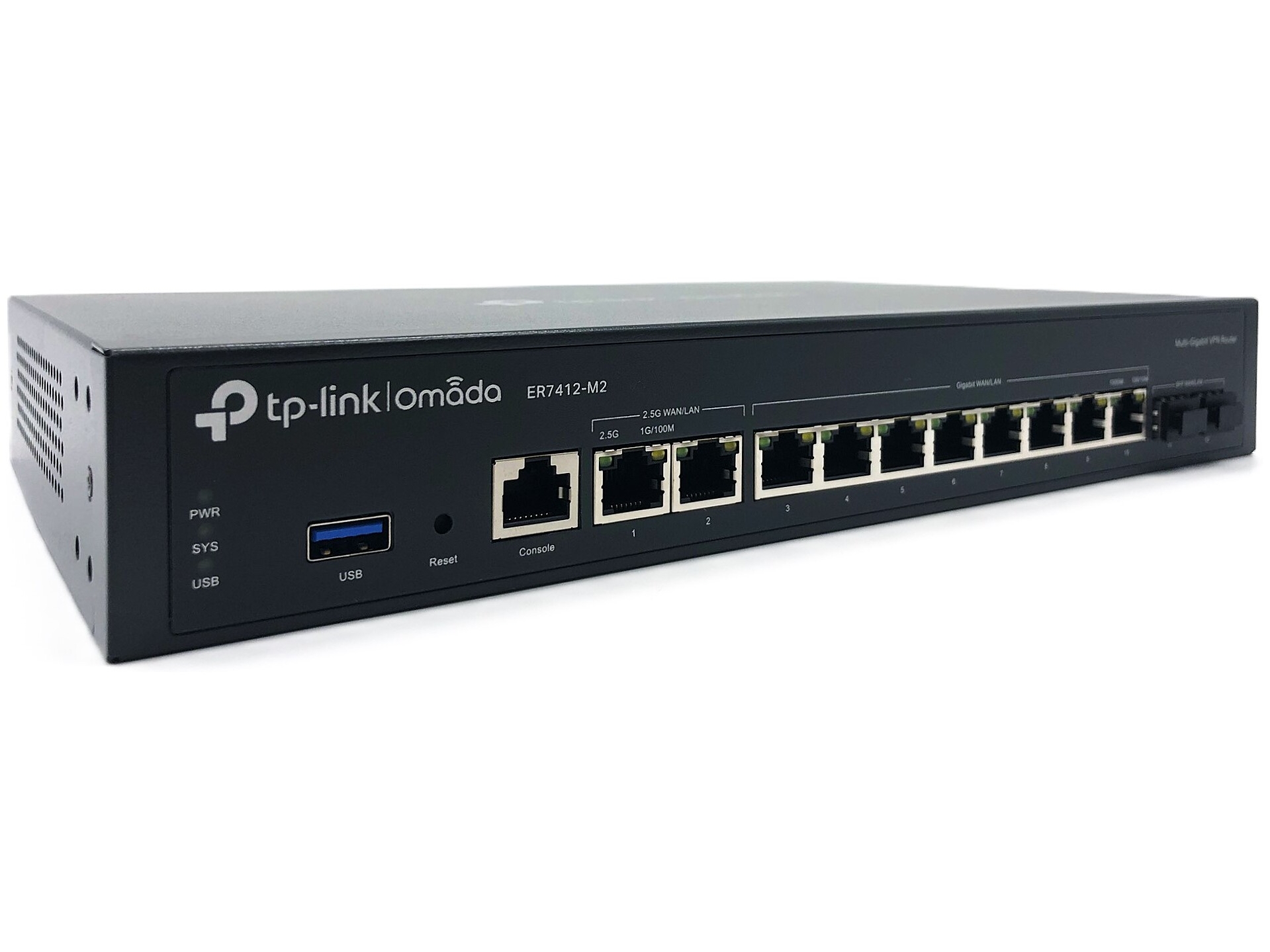 TP-Link Omada ER7412-M2 kabelforbundet router 25 Gigabit Ethernet Gigabit Ethernet Sort