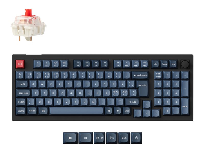 Keychron V5 Max Tastatur Mekanisk RGB Trådløs Kablet Nordisk billede