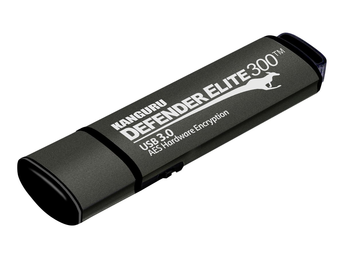 Kanguru Encrypted Defender Elite300 32GB USB 3.2 Gen 1 Sort