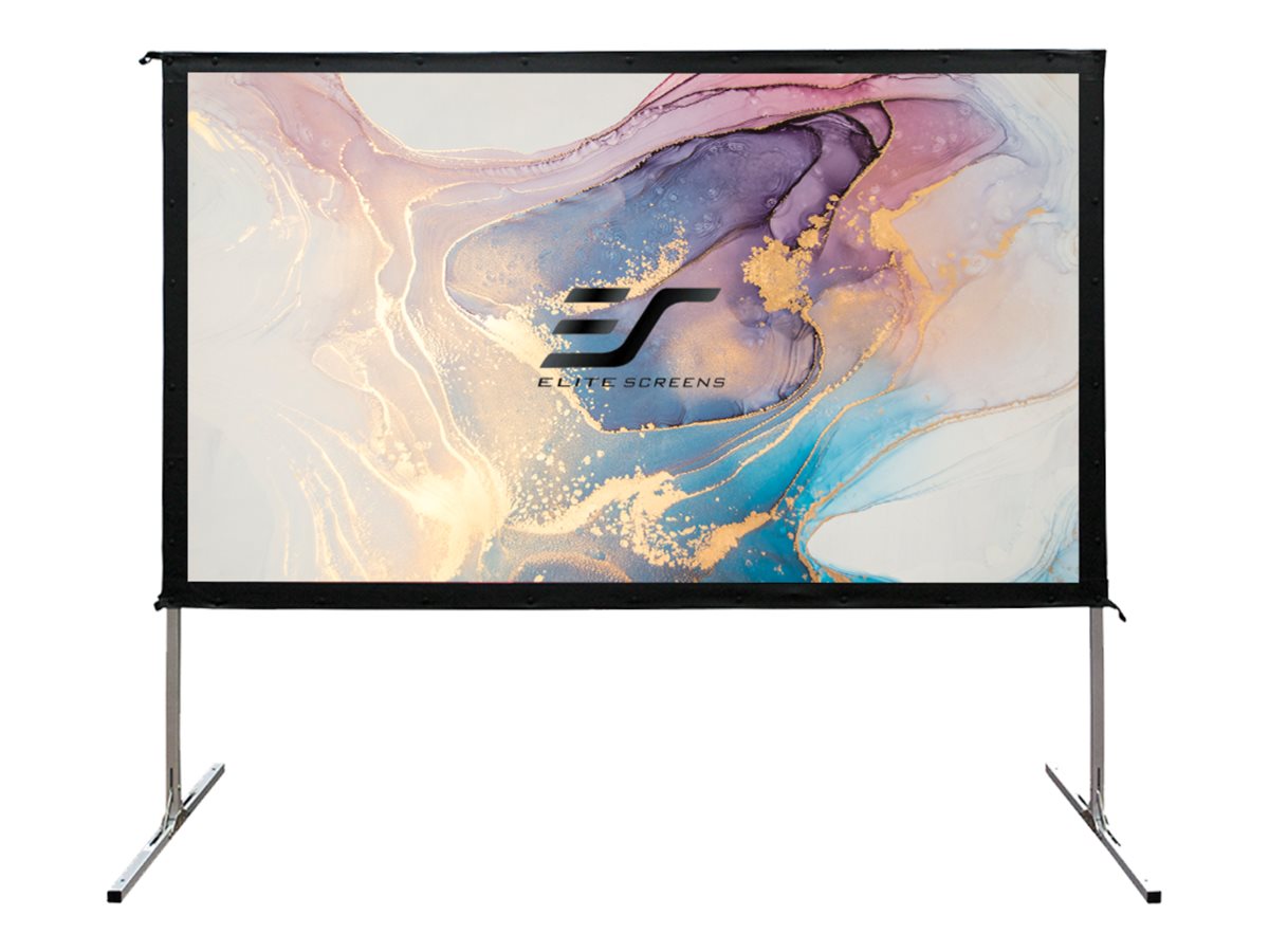 Elite Screens Yard Master 2 Series OMS100H2 - Projektor skærm med ben - 100 (254 cm) - 16:9 - CineWhite - sølv